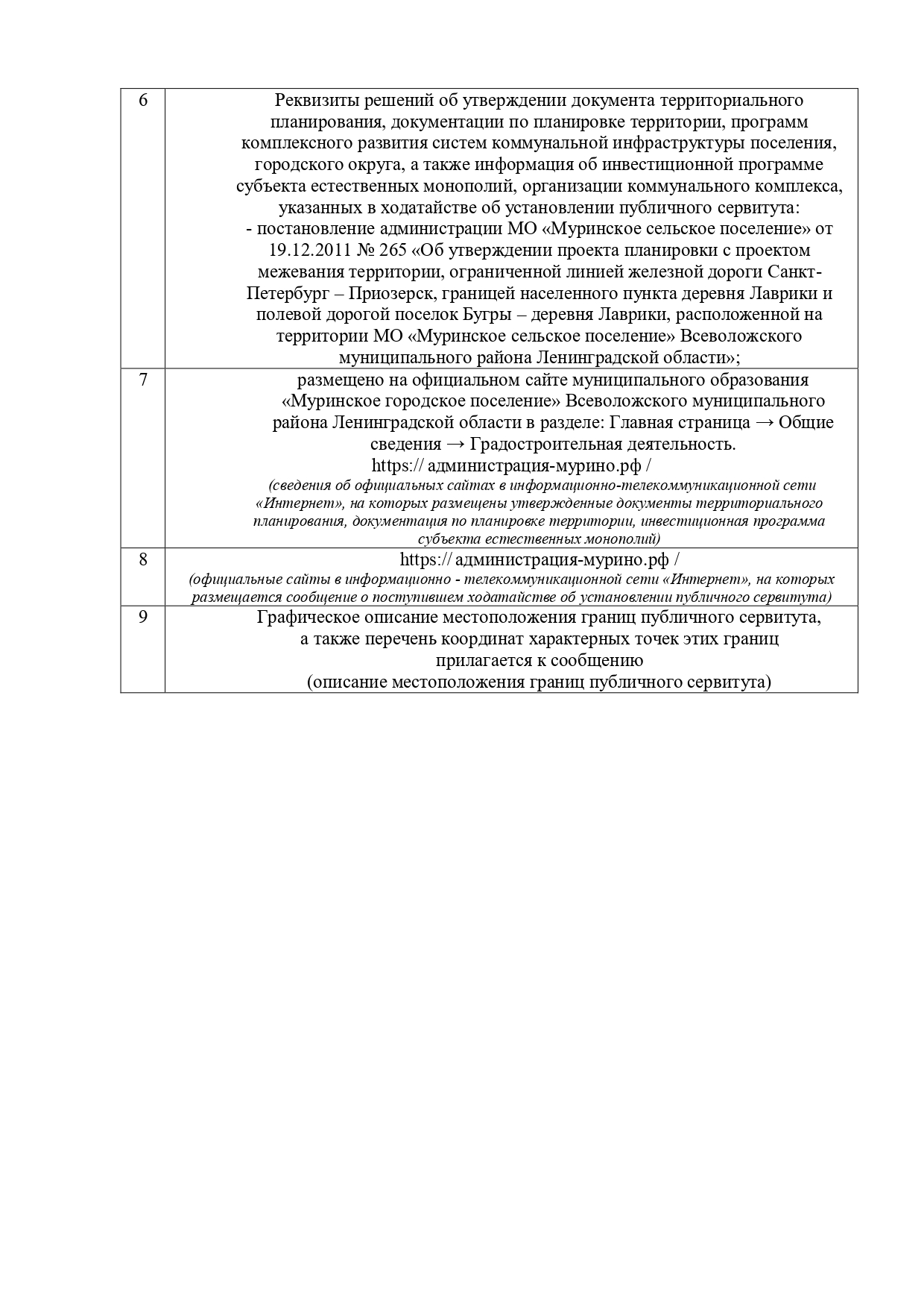 1 Сообщение о возможном установлении публичного сервитута page 0002