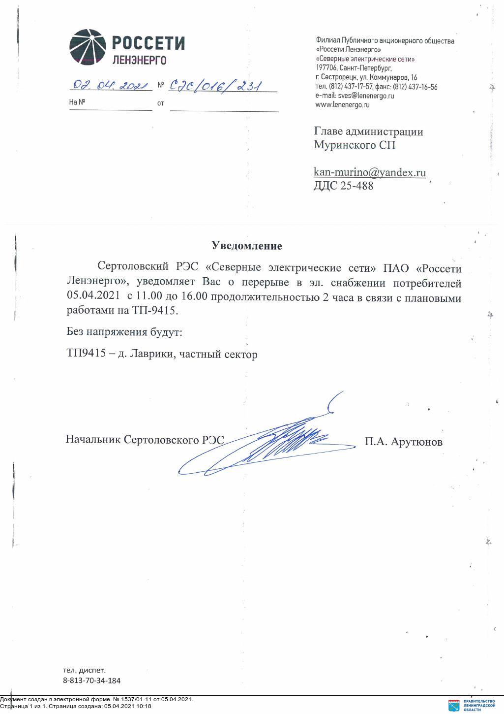 Lavriki 05.04.2021
